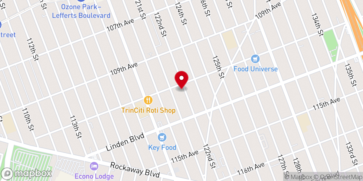 Map showing location of St. Luke's Presbyterian Church