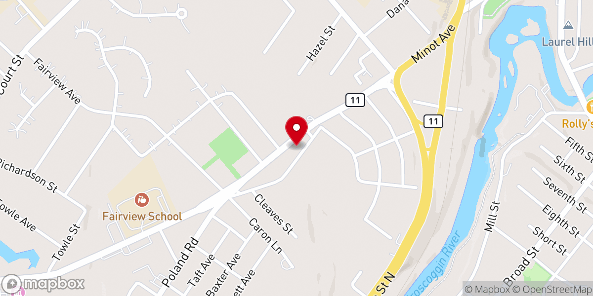 Map showing location of Auburn Seventh-day Adventist Church