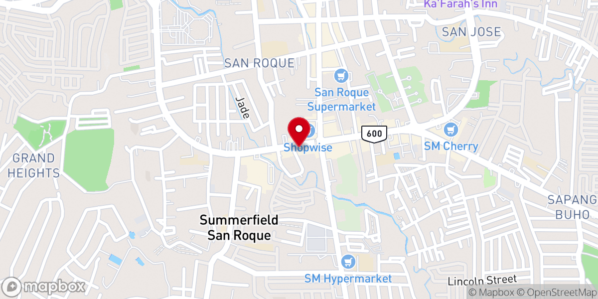 Map showing location of By Grace Christian Fellowship