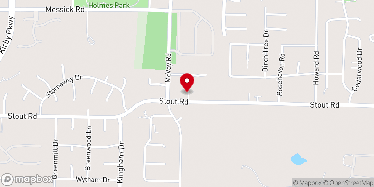 Map showing location of Germantown Christian Center
