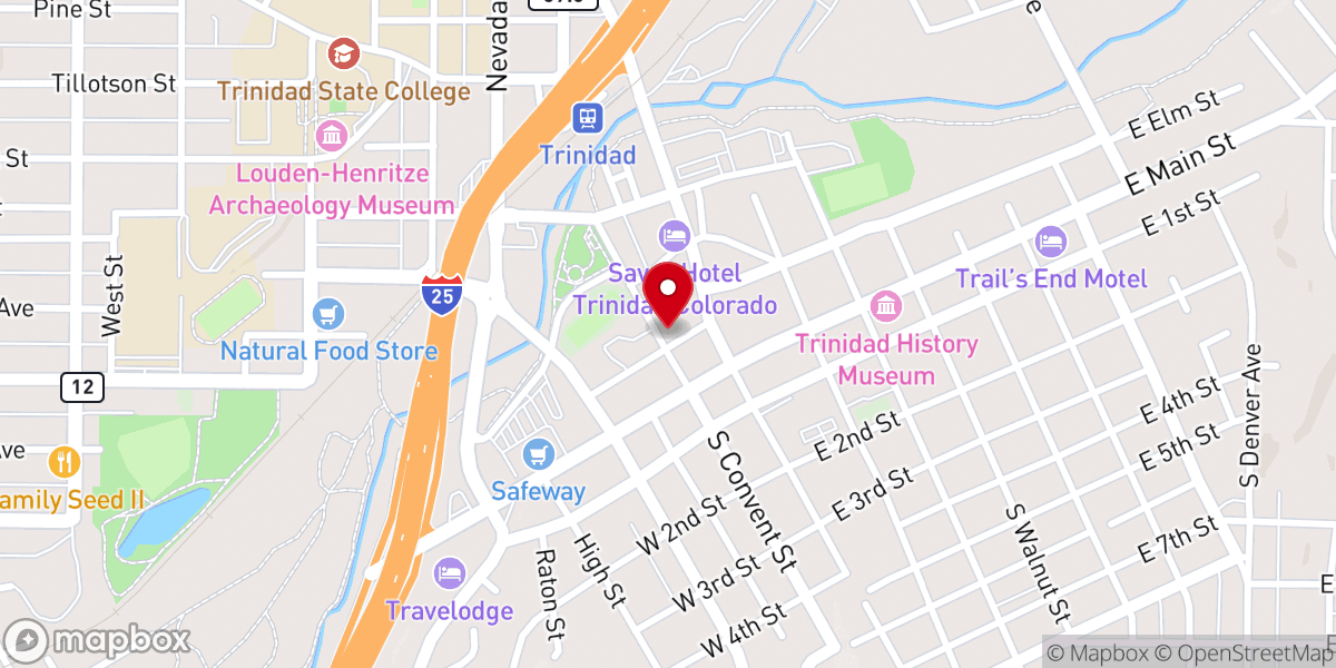 Map showing location of Saint Josephs Church