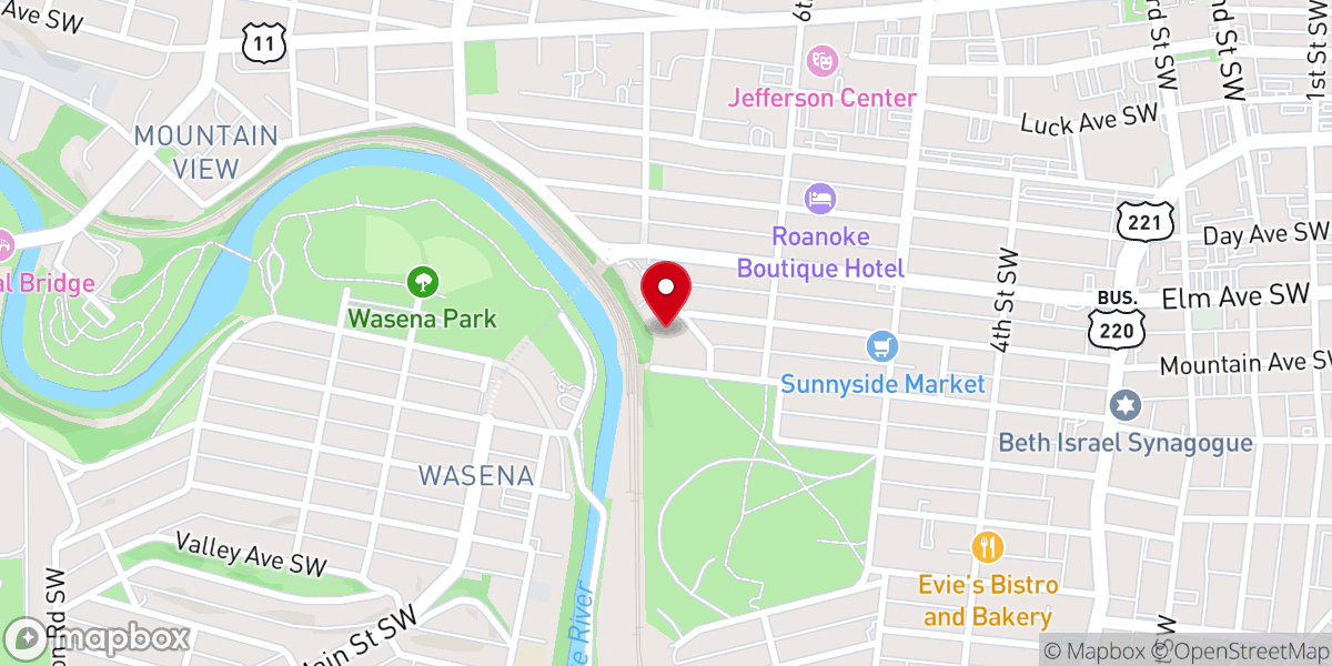 Map showing location of Evangelical United Brethren in Christ Church