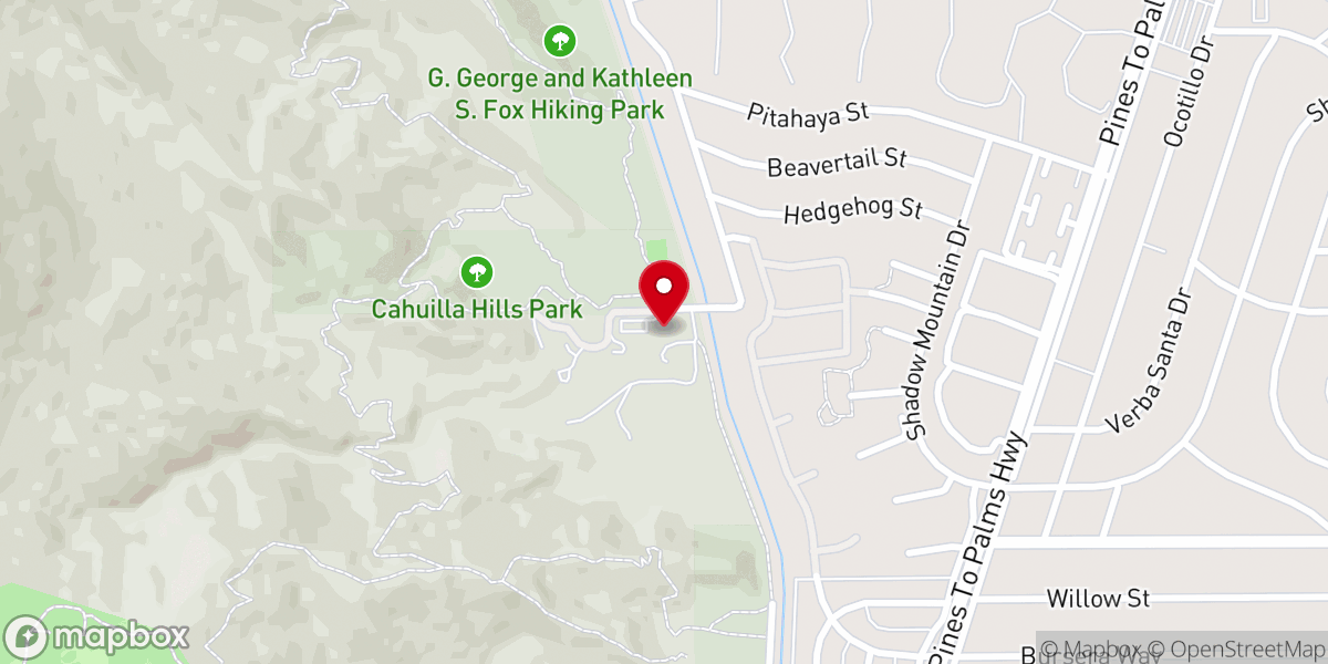 Map showing location of Desert Cities Baptist Church