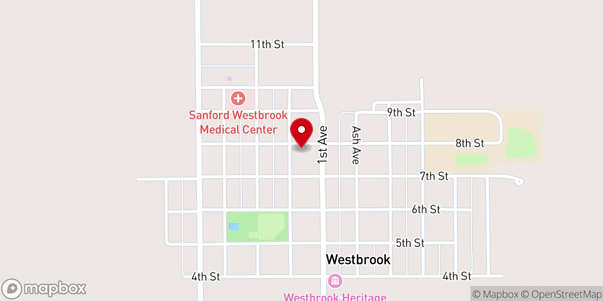 Map showing location of Grace Lutheran Church ELCA