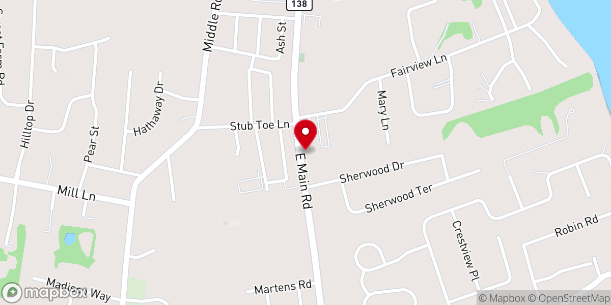 Map showing location of St. Barnabas Church