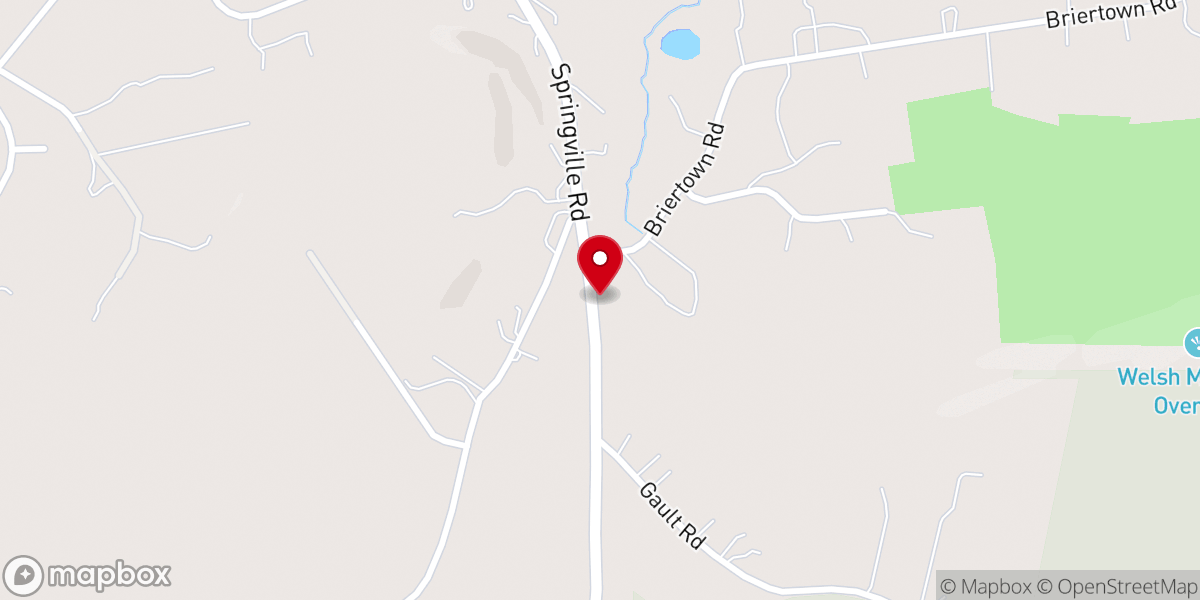 Map showing location of Cedar Lane Chapel