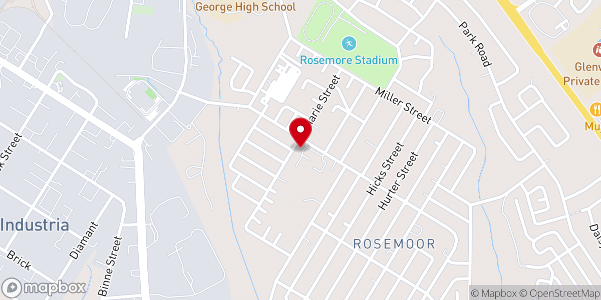 Map showing location of Saint Mary's Catholic Church