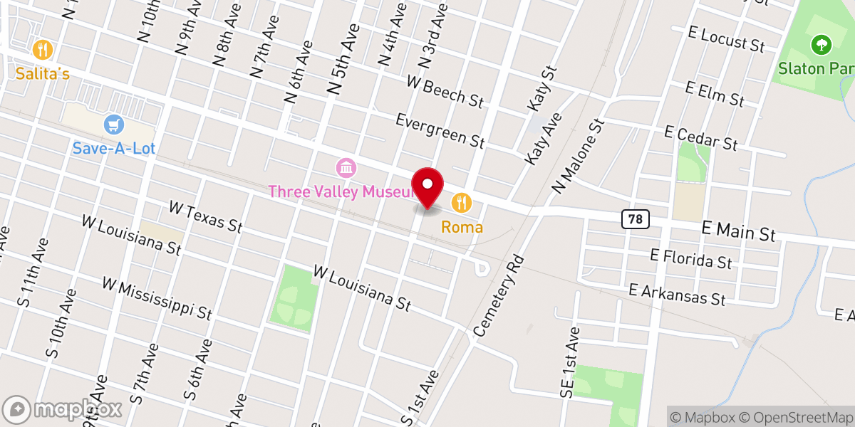 Map showing location of Lakepoint Community Church