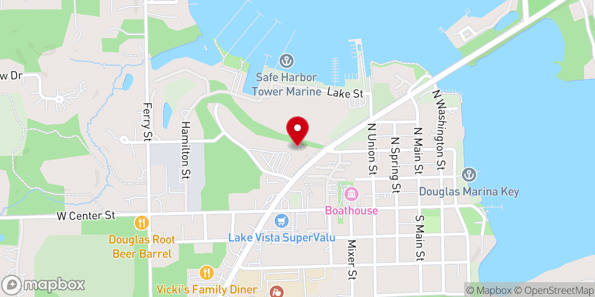 Map showing location of St Peter's Catholic Church