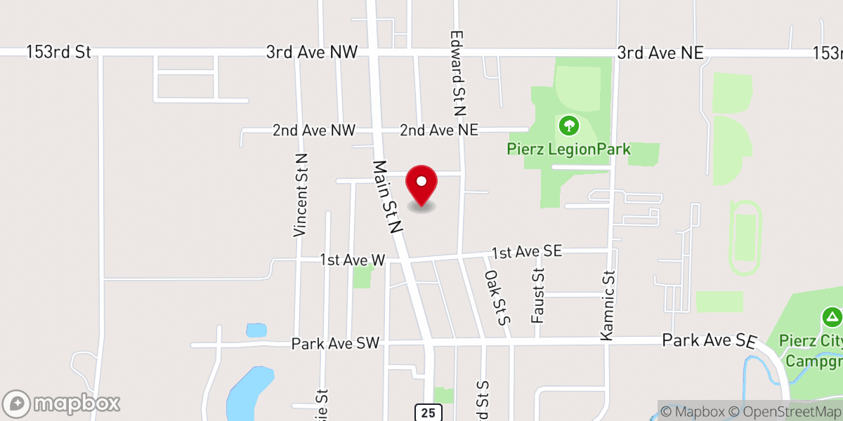 Map showing location of St Joseph's Church