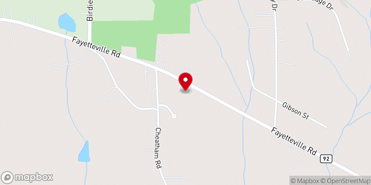 Map showing location of Congregational Holiness Church