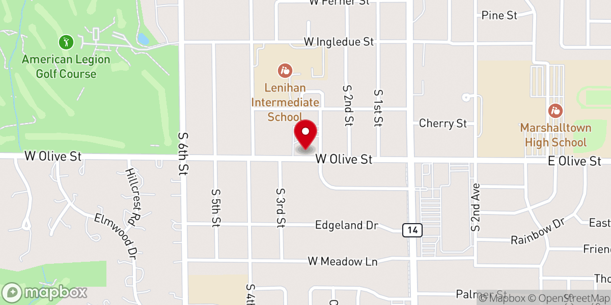 Map showing location of Saint Henry's Catholic Church