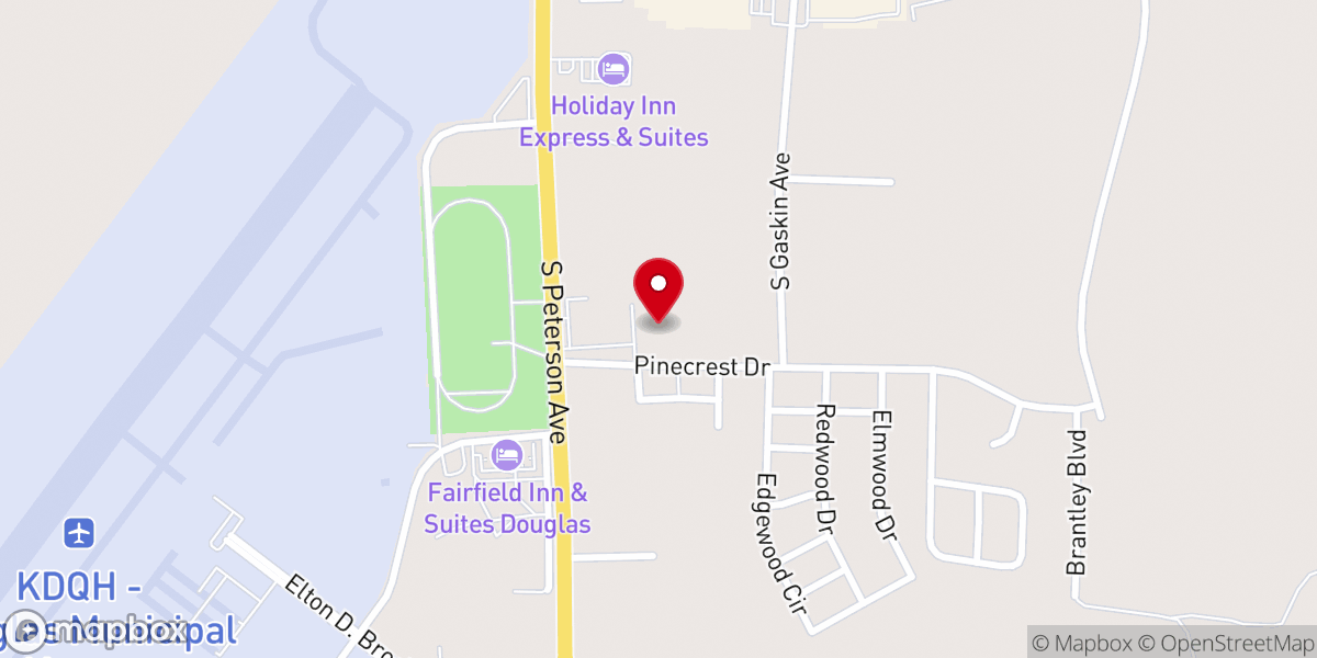 Map showing location of Move of God Deliverance Center
