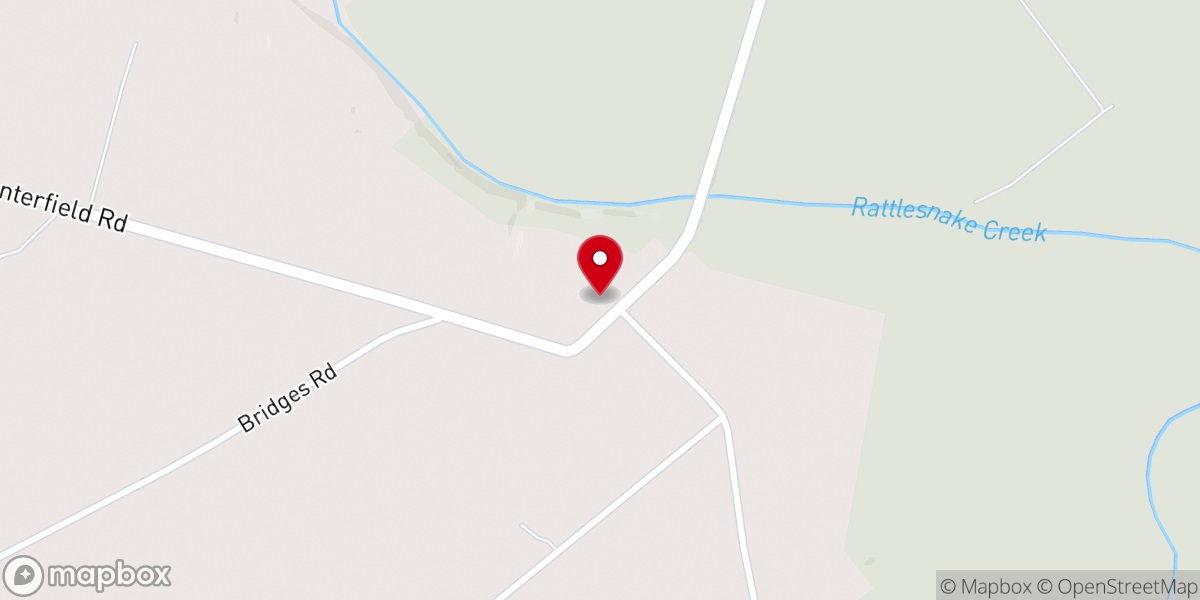 Map showing location of Centerfield Friends Church