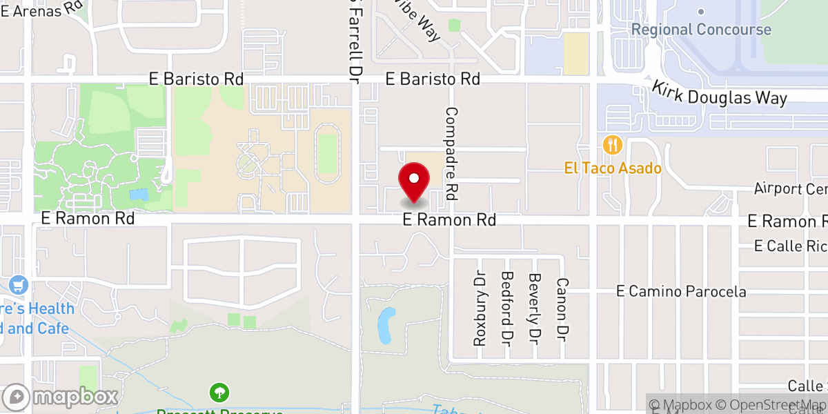 Map showing location of Saint Theresa's Catholic Church - Food Distribution Center