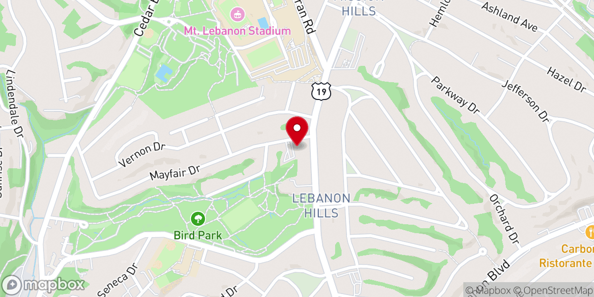 Map showing location of St Paul's Episcopal Church