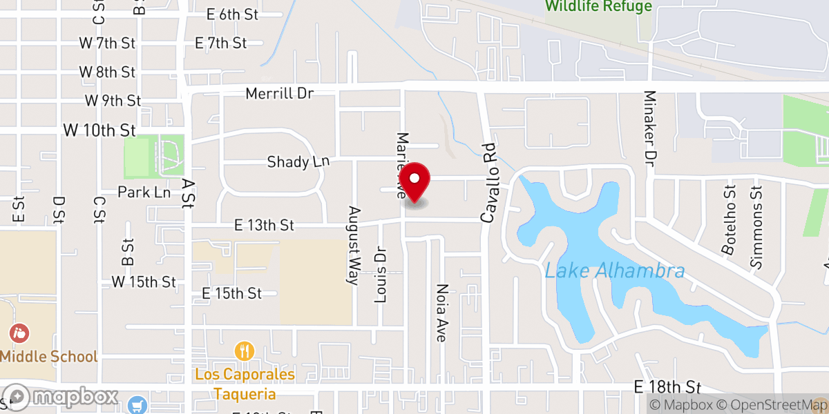 Map showing location of St Anna's Episcopal Church