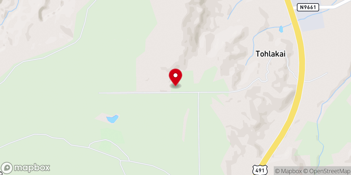 Map showing location of Twin Lakes Baptist Church