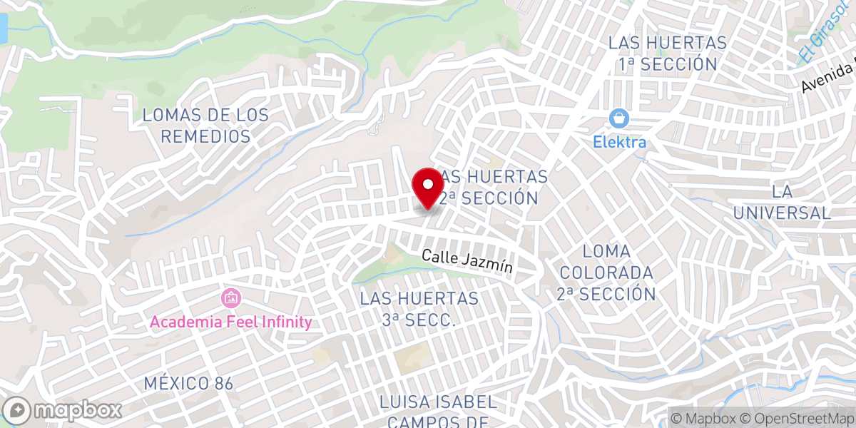 Map showing location of Iglesia Cristiana Bautista Getsemani