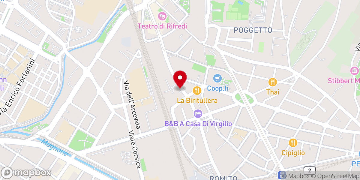 Map showing location of Chiesa di Sant'Antonio da Padova al Romito