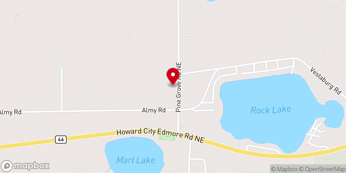 Map showing location of Bible Methodist Church Camp
