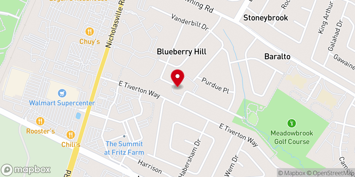 Map showing location of Lexington Christian Fellowship Inc