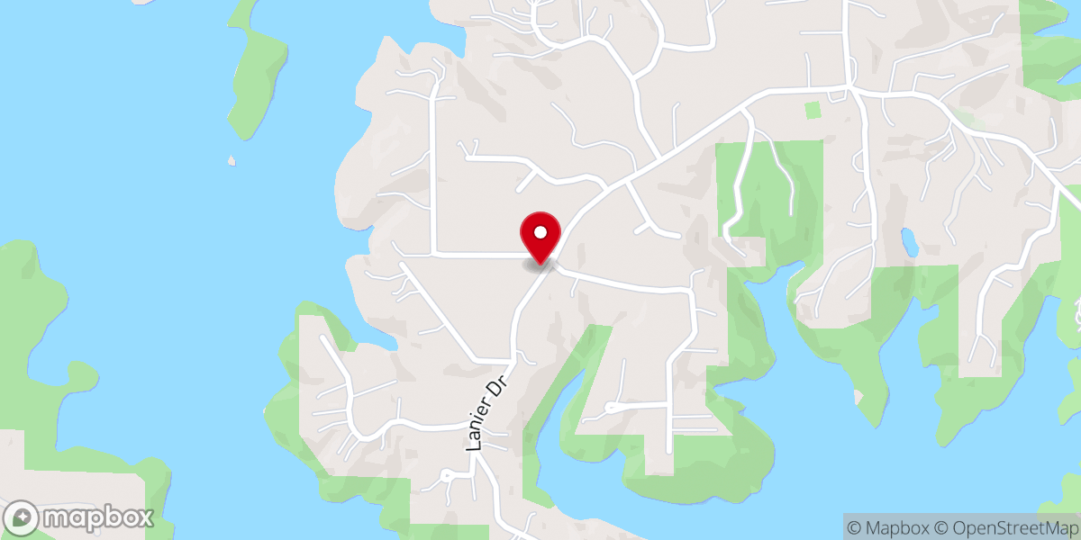 Map showing location of Deer Creek Shores Presbyterian Church