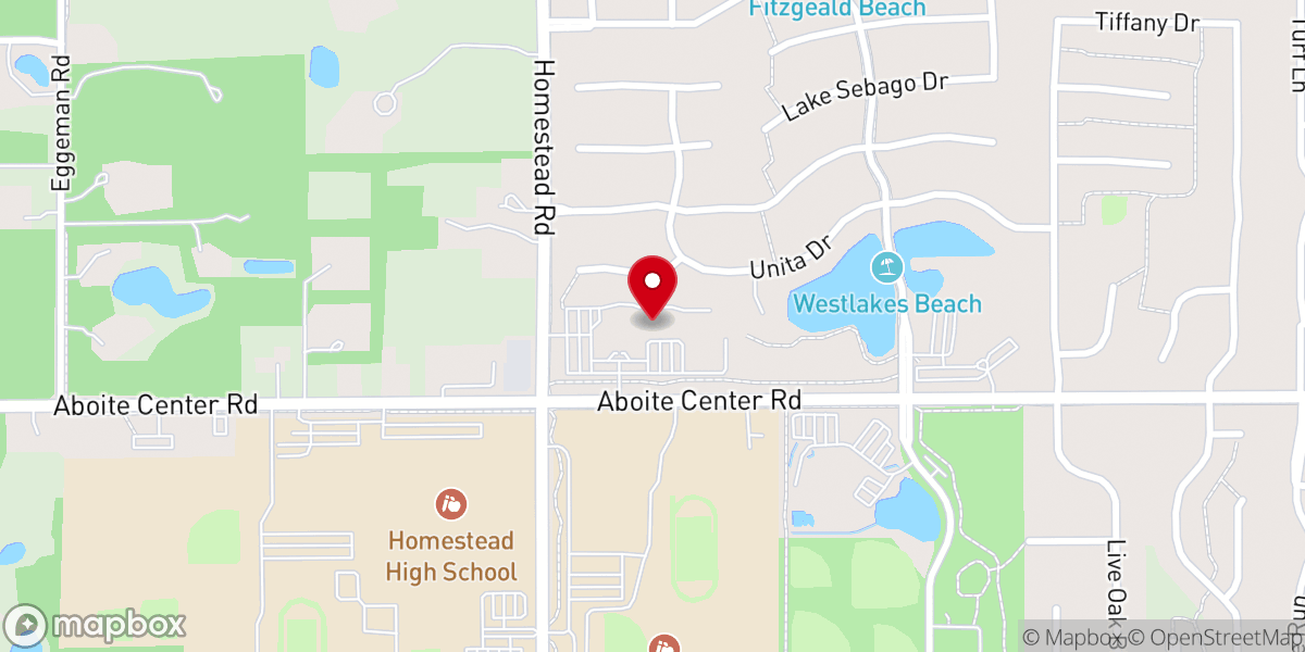Map showing location of St Elizabeth Ann Seton Catholic Church