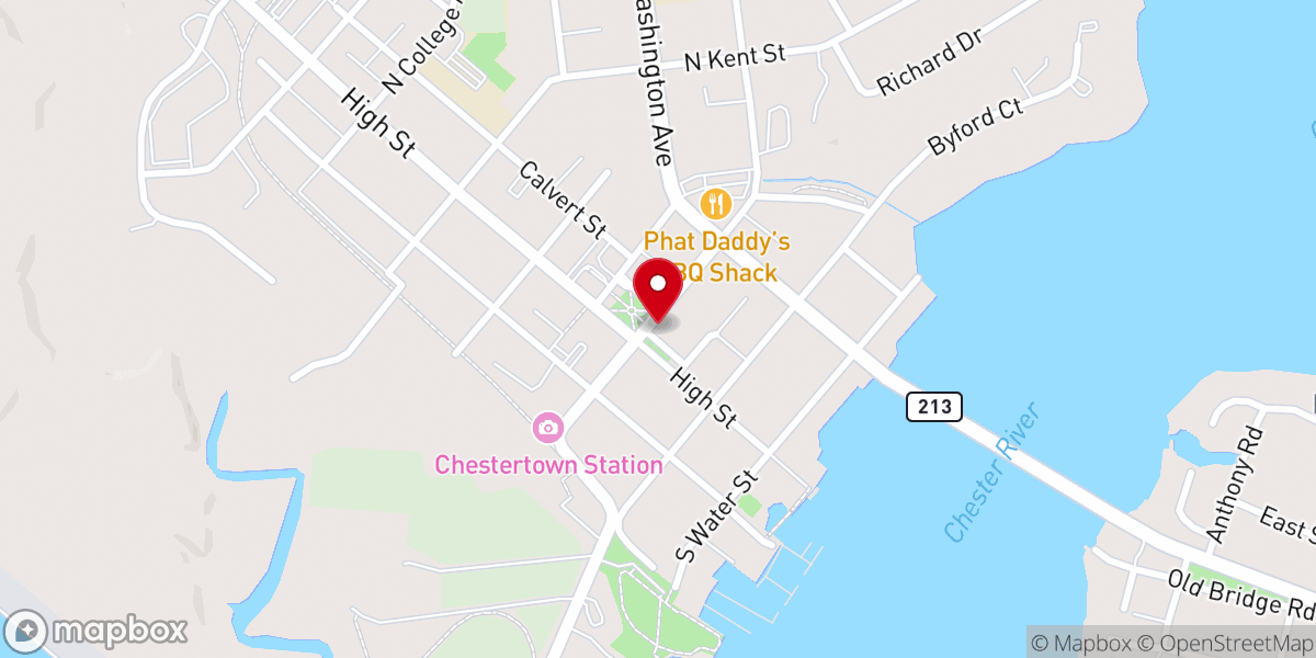 Map showing location of Emmanuel Episcopal Church