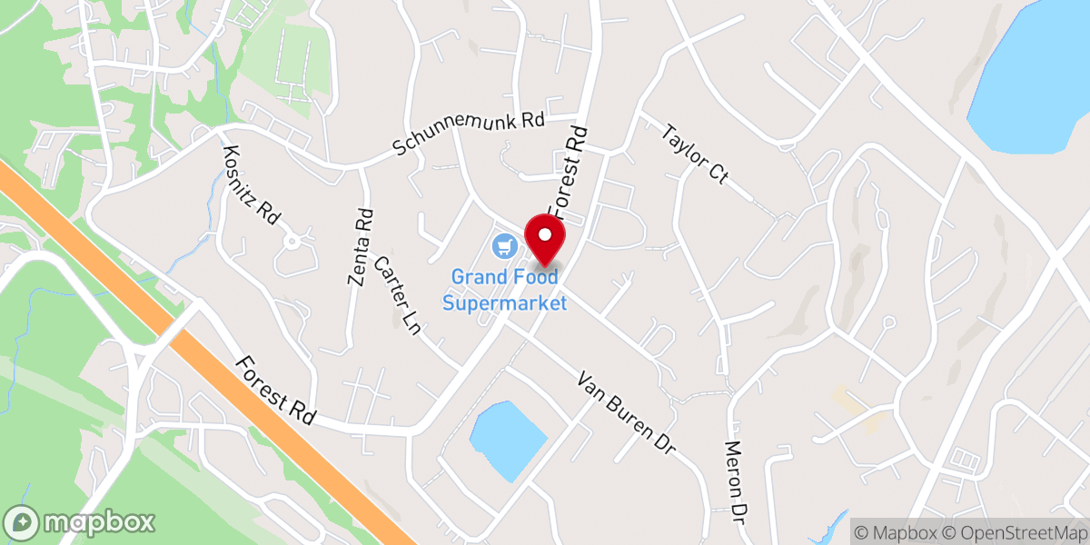 Map showing location of Congregation Olam Chesed Yiboneh