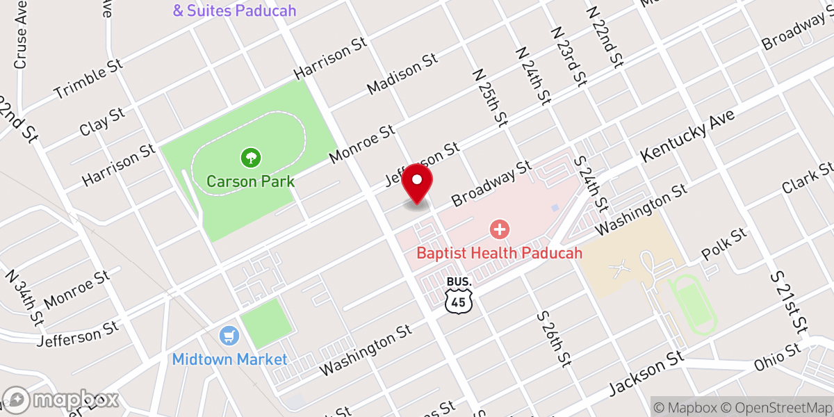 Map showing location of St Matthew Chuch