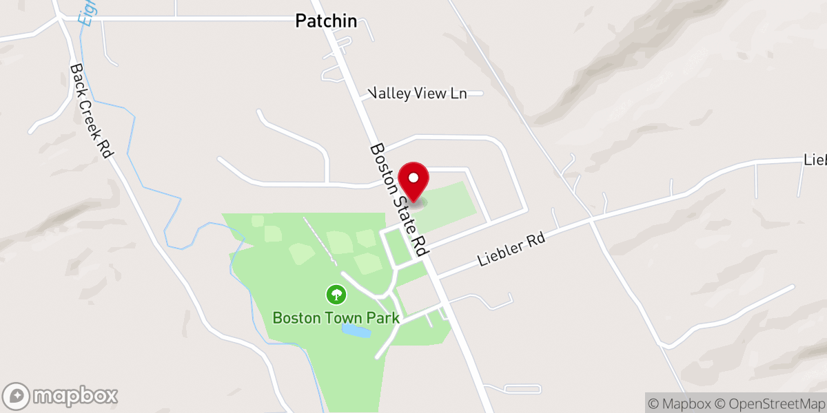 Map showing location of Berean Free Presbyterian Church