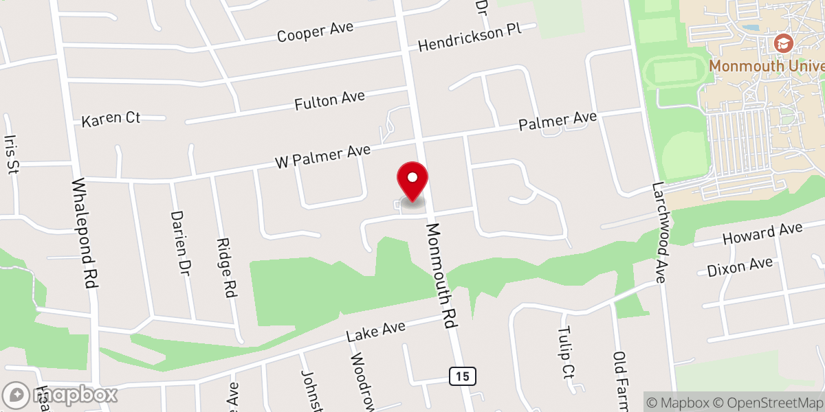 Map showing location of Congregation Magen Baruch Inc
