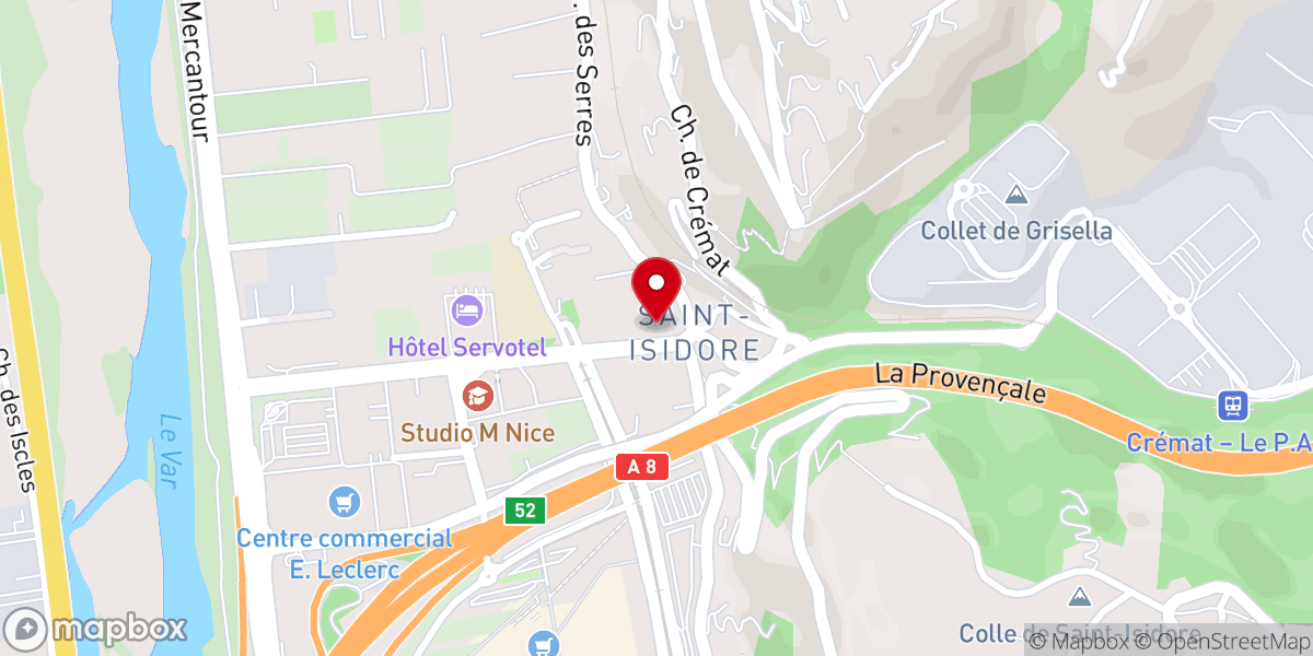 Map showing location of Eglise Saint Isidore