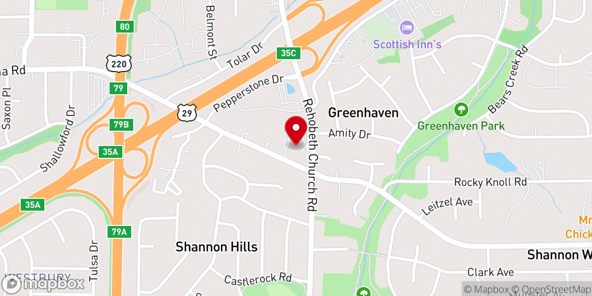 Map showing location of Shannon Hills Bible Chapel