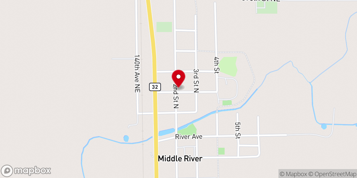 Map showing location of First Lutheran Church