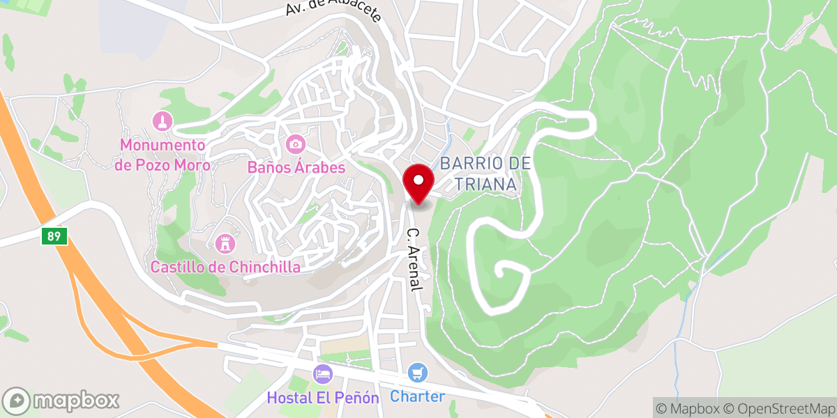 Map showing location of Convento de Santo Domingo