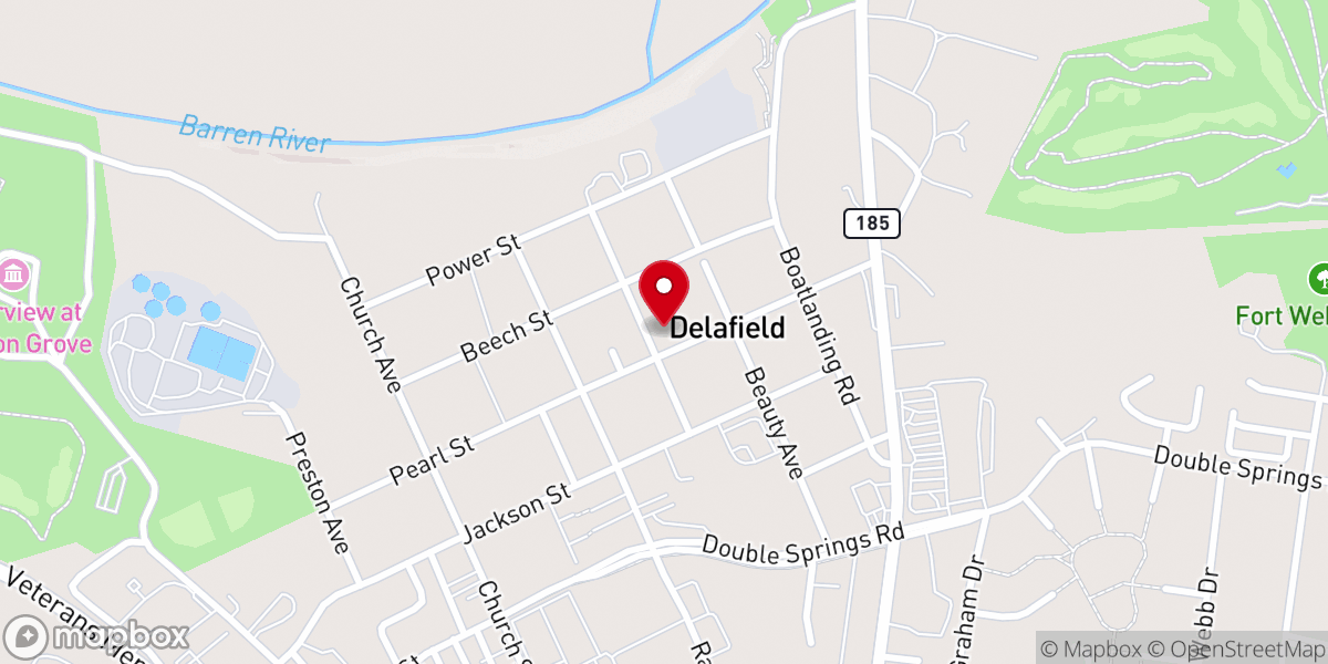 Map showing location of Rays Branch Church of Christ