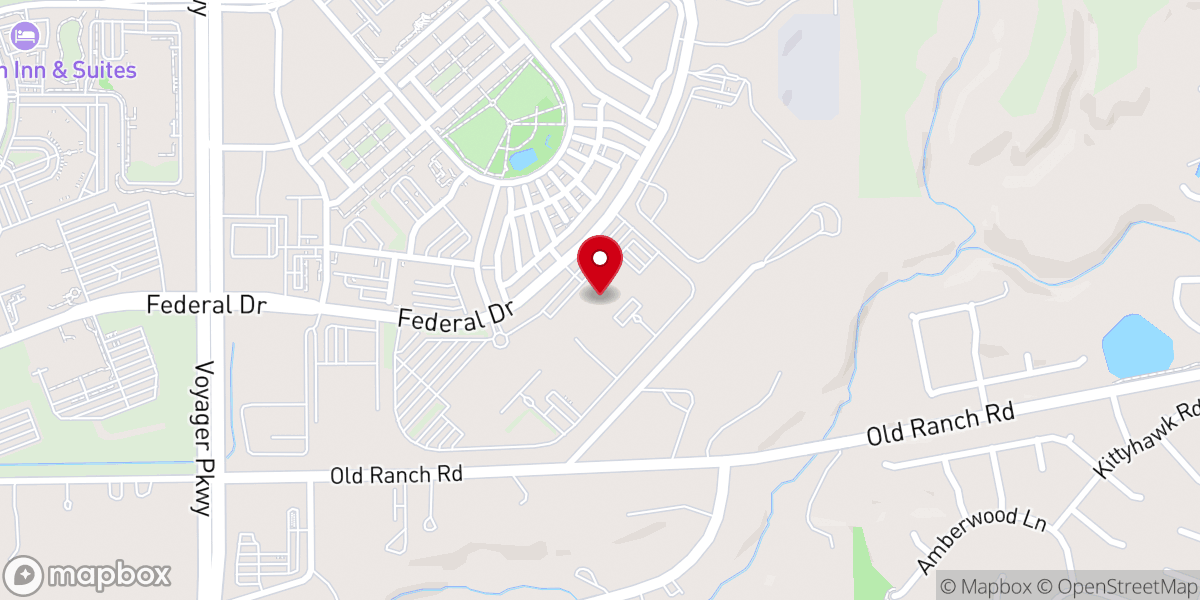 Map showing location of Charis Christian Center