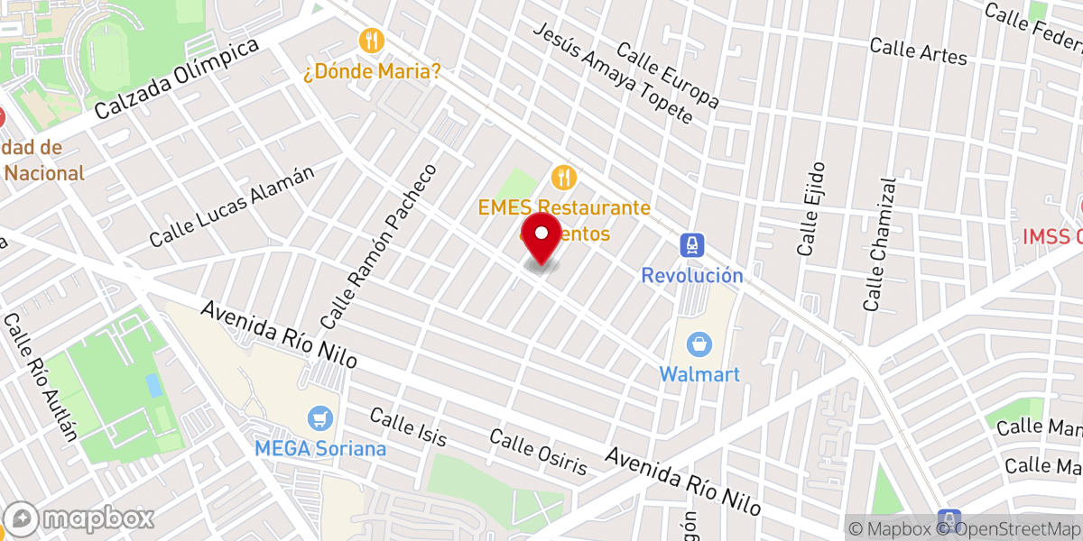 Map showing location of Parroquia de San Cristóbal