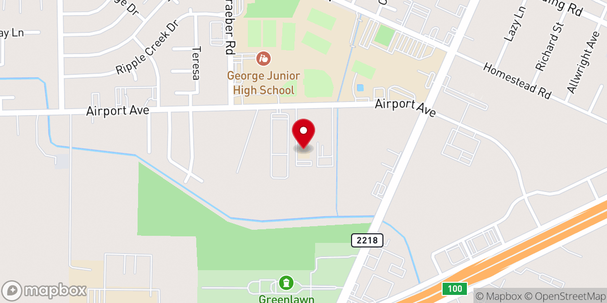 Map showing location of Church of Living Waters