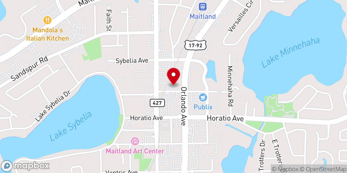 Map showing location of Maitland Presbyterian Church