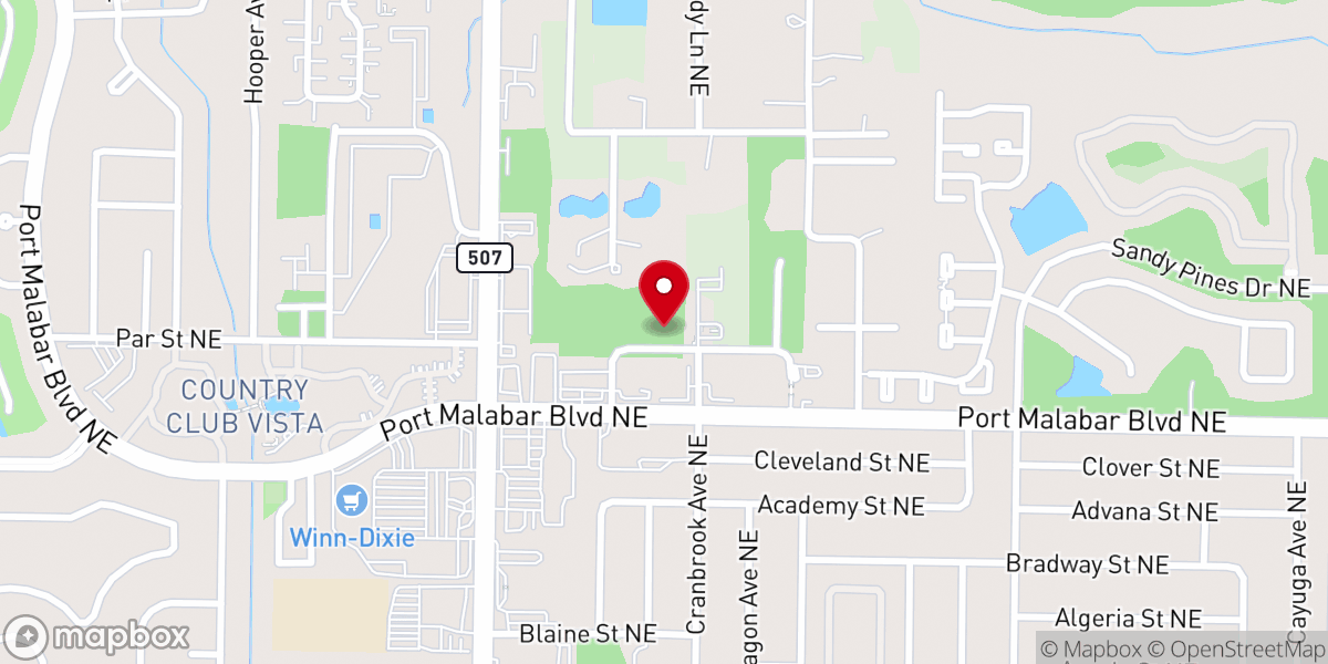 Map showing location of Bethel Abundant Life Apostolic Church