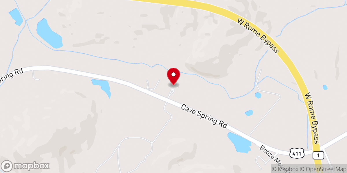 Map showing location of Vann's Valley United Methodist Church