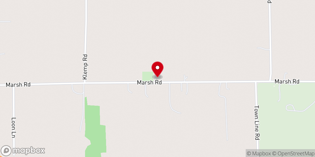 Map showing location of Zion Lutheran Church