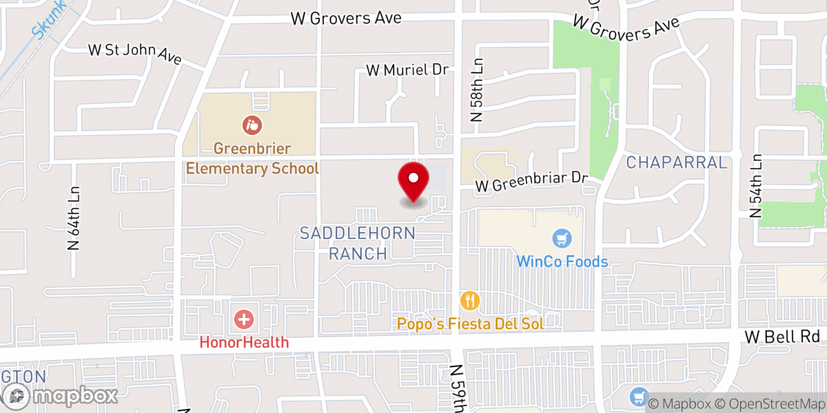 Map showing location of Faith Bible Church of the Valley