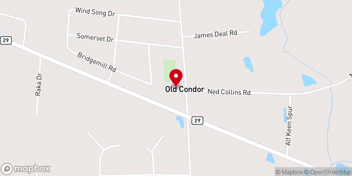 Map showing location of Bethlehem Baptist Church