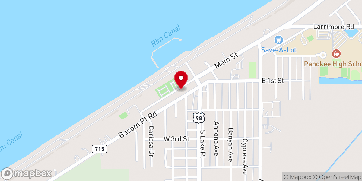 Map showing location of United Missionary Baptist Church