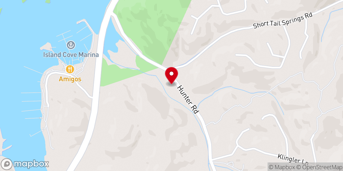 Map showing location of Camp Joy