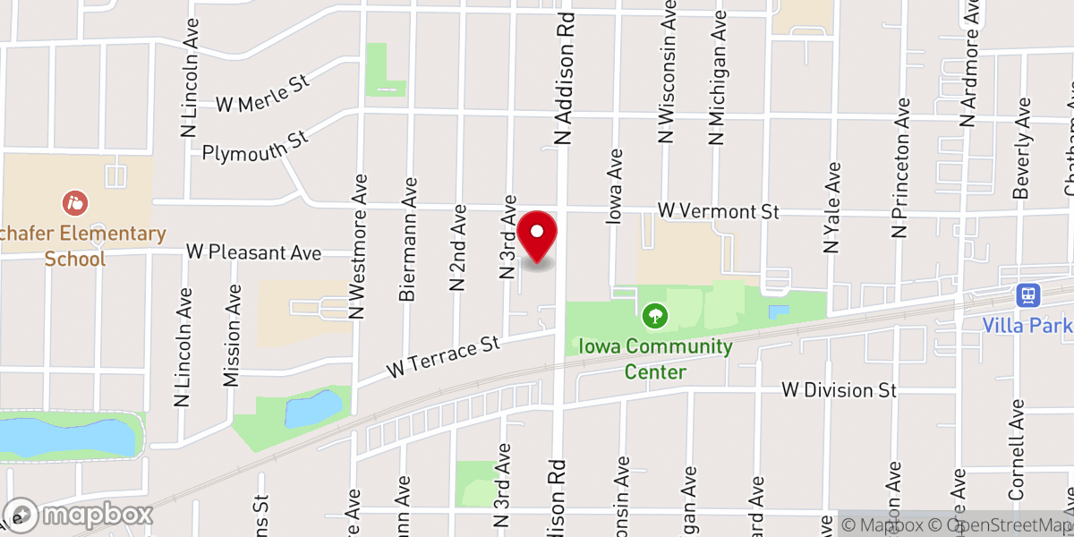 Map showing location of Christ Covenant Church